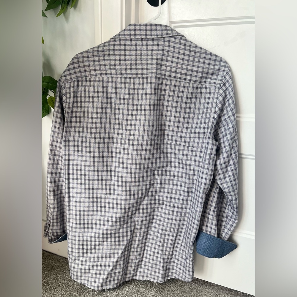 Johnston & Murphy Men's Button Down Plaid Shirt - Picture 2 of 3